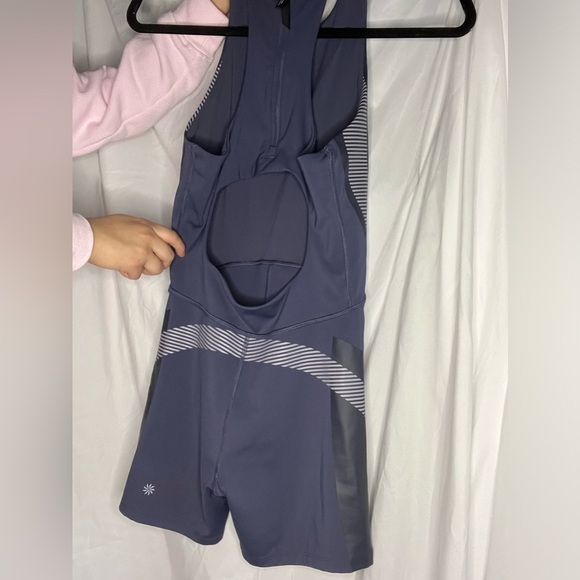 Athleta X Allyson Felix onsie bodysuit in medieval violet size M sleveless - Picture 10 of 16